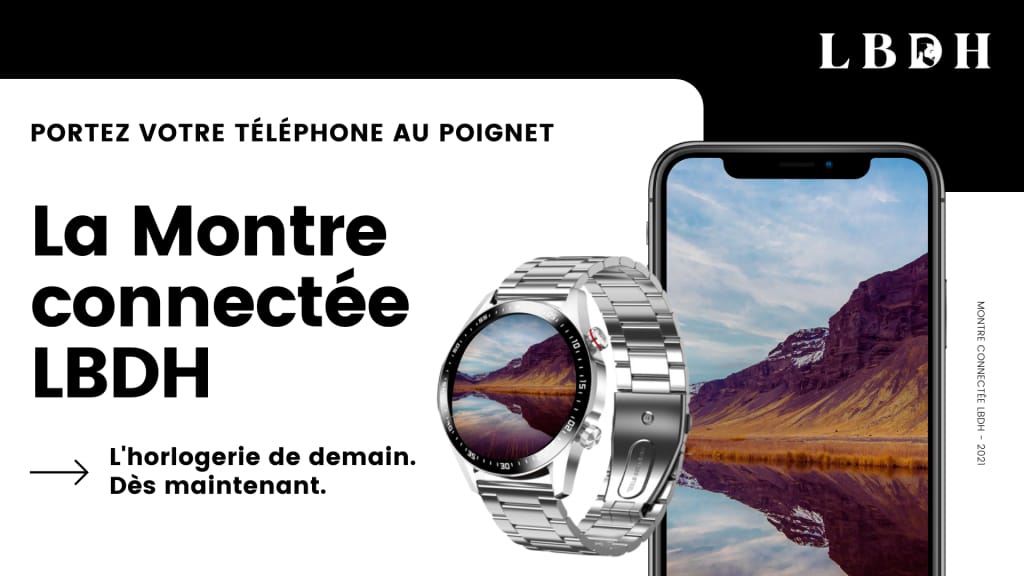 montre connectée lbdh - oyster argent l'horlogerie de demain dès maintenant