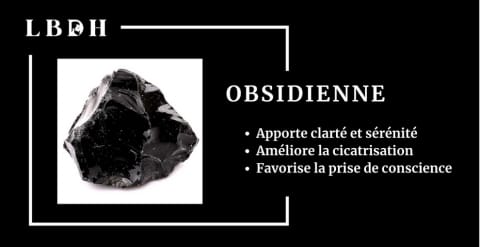 BRACELET EN OBSIDIENNE ET CHAÎNE ACIER