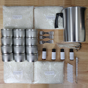 Large Soy Candle Making Kit for Adults Beginners Candle Making Kit Supplies  Includes Soy Wax, Scents, Frosted Glass Jars -  Ireland