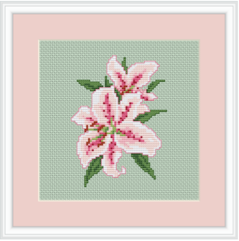 Lilies Cross Stitch Kit – Funny Cross Stitch