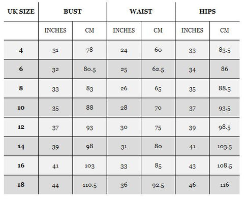 Clever Kittens Size Guide Measurements