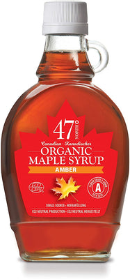 47 North Canadian Organic Grade A Amber Maple Syrup 250g (Pack of 12)