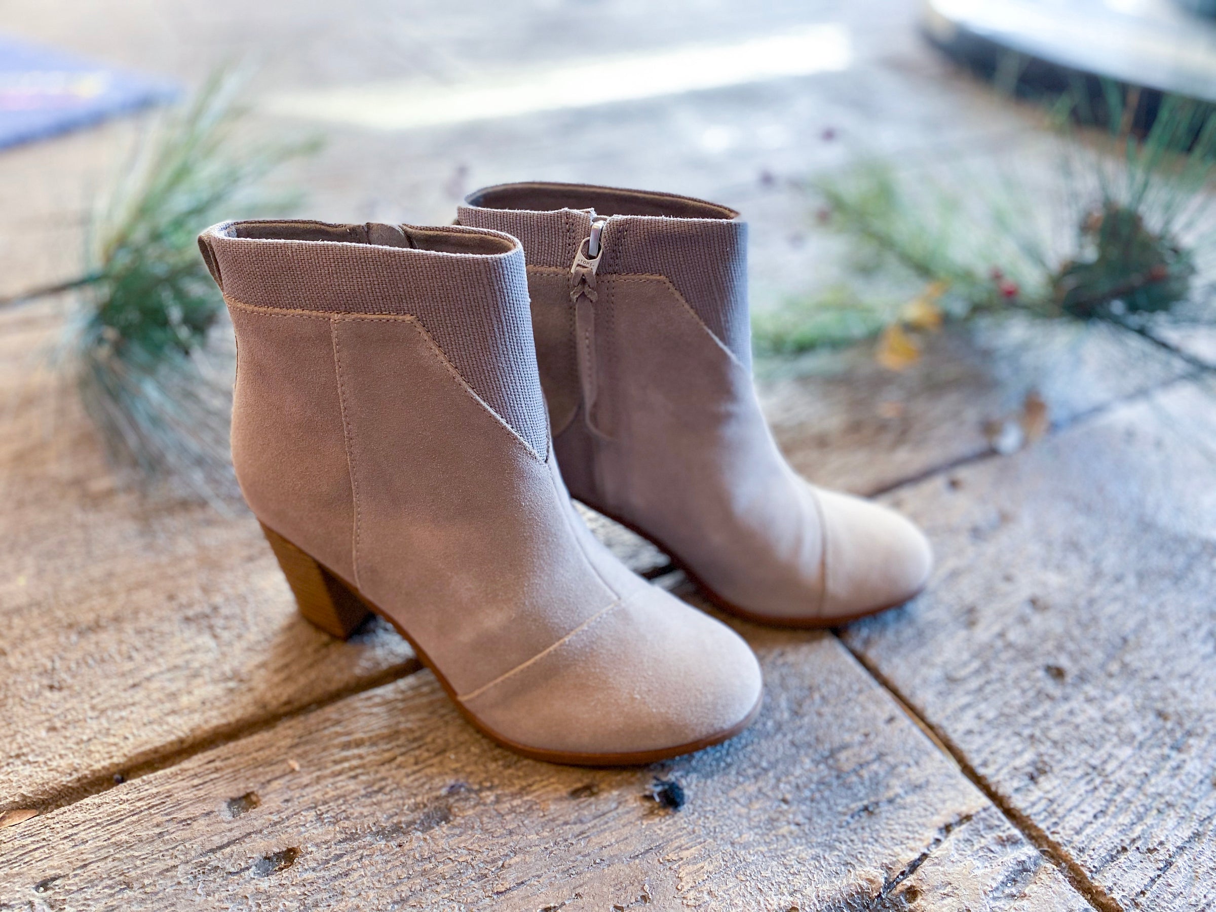 TOMS Lunata Bootie in Taupe – Love 