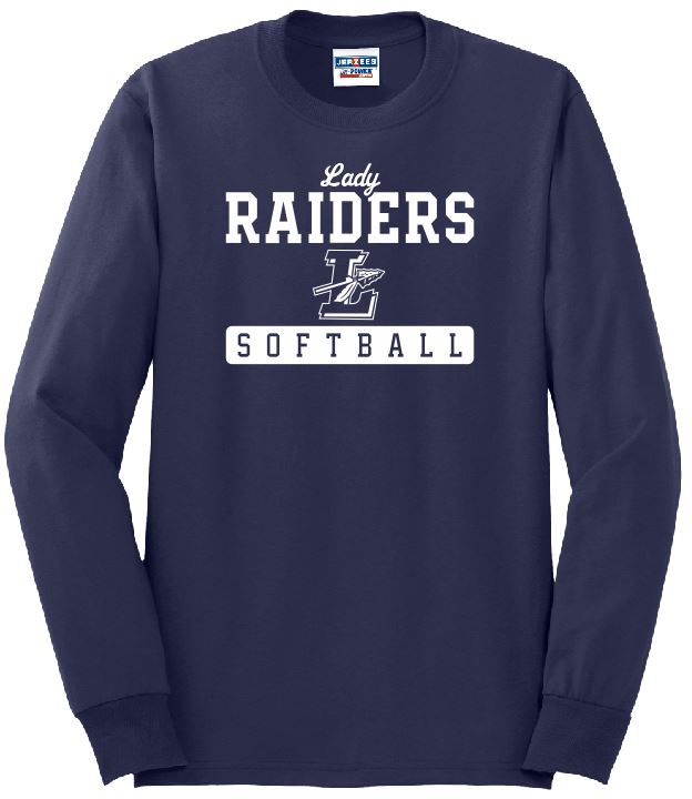 2024 Lady Raider Softball Basic Long Sleeve Tee