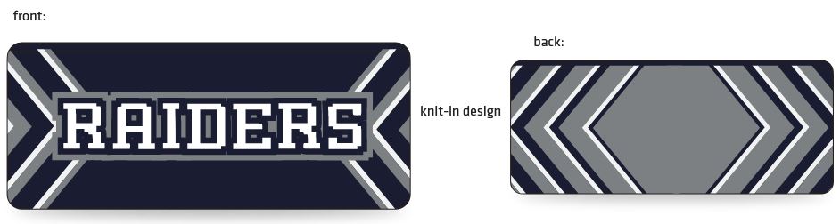 Lakota Majorette and Flag Knit Headband