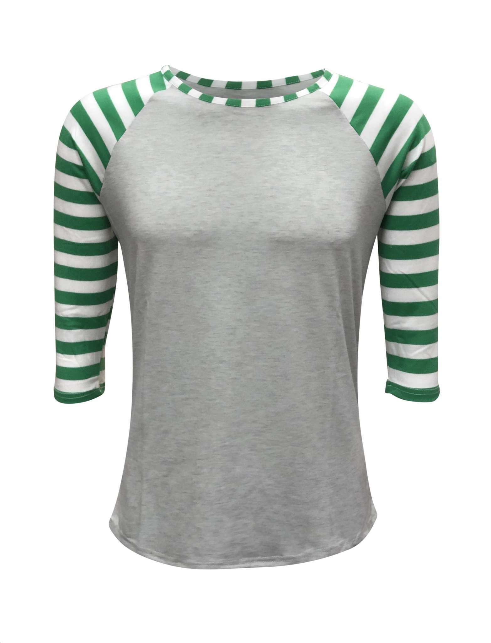 green raglan shirt