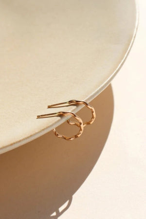 Dreamwave Huggies - 14K Gold Fill - We Are Monochromatic