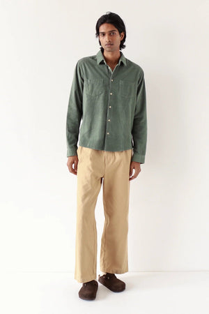 Classic Corduroy Shirt - Sage - We Are Monochromatic