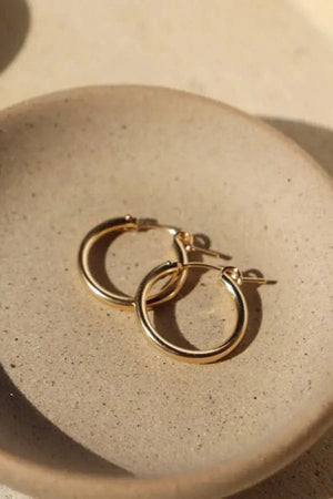 Classic Hoop Earrings - 14k Gold - We Are Monochromatic