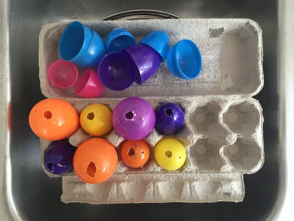 Upcycled Plastic Egg Molds
