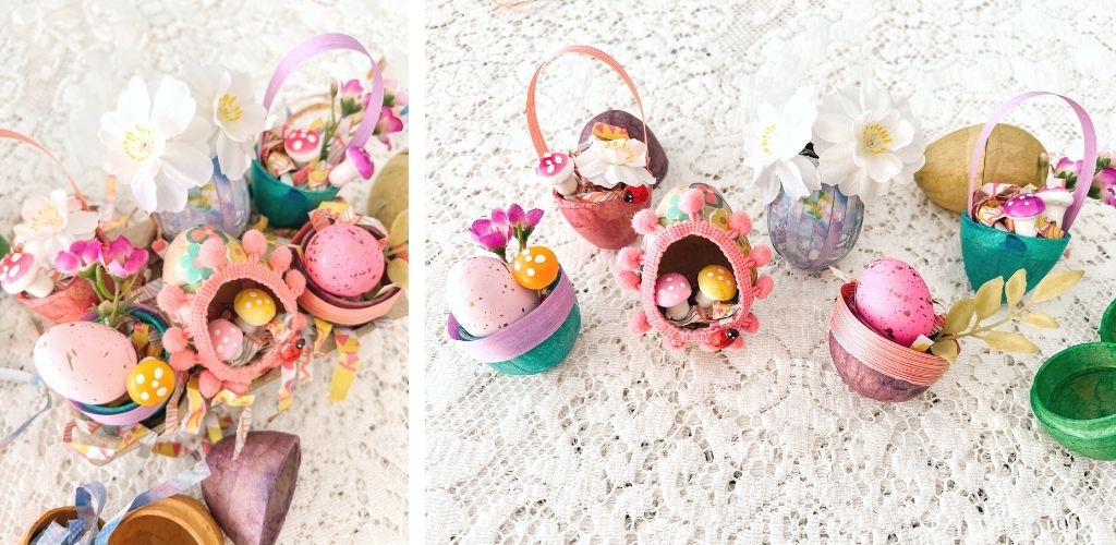 DIY Spring Centerpiece with Paper Egg Crafts