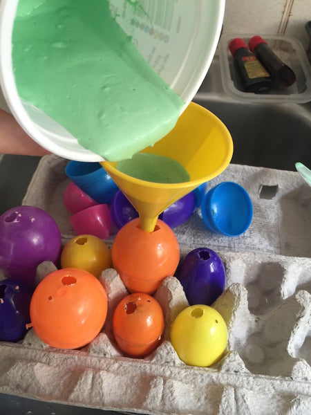 DIY Plaster Easter Eggs - Vegan, reusable, eco, green - step 3