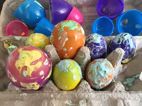 DIY Plaster Easter Eggs - Vegan, reusable, eco, green - step 4