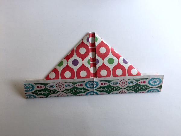 Christmas Wrapping Paper Hat - Step 4