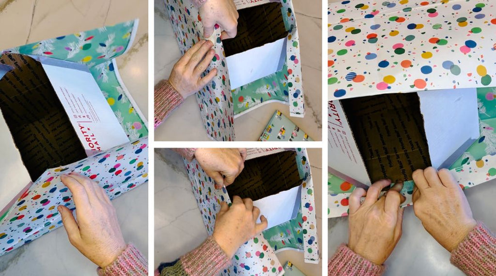 How to disguise books with your gift wrapping - Gingerbreadhouse by wrappily step 13