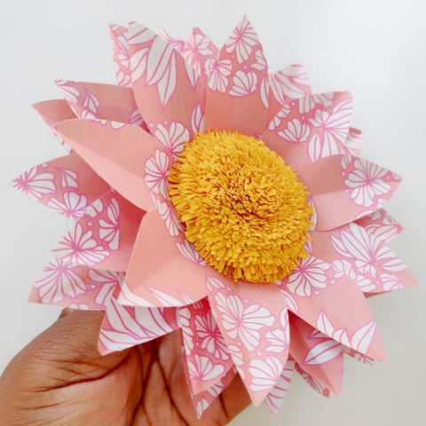 Paper Flower with center attached