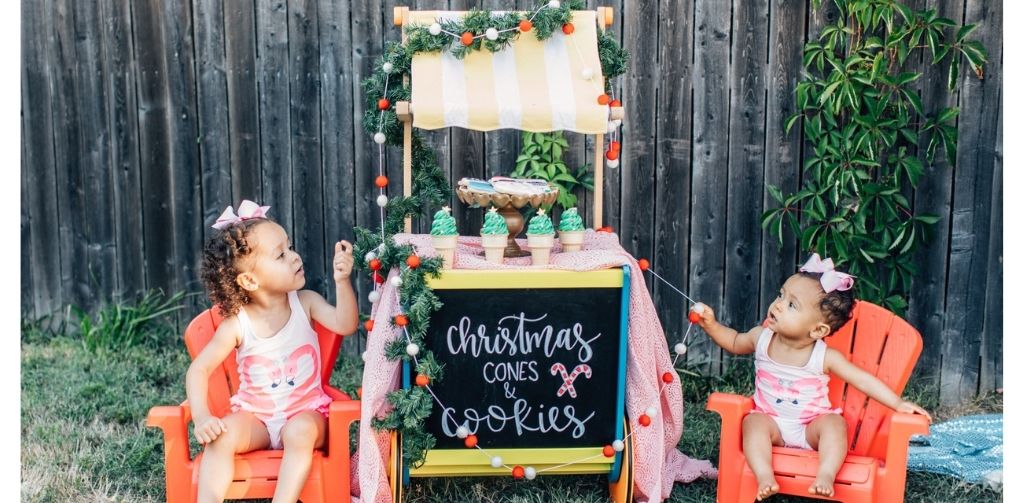 Christmas Cones & Cookie Stand - Christmas in July Lemonade Stand Ideas