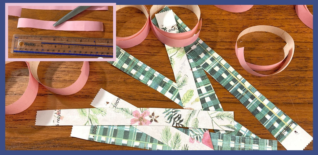 How to Make a Paper Chain for Christmas - Step 1