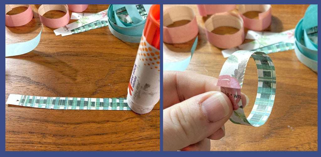 How to Make a Paper Chain for Christmas - Step 2
