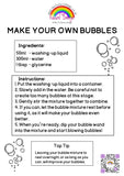 TFI Play & Explore Free Printables - Bubble Recipe