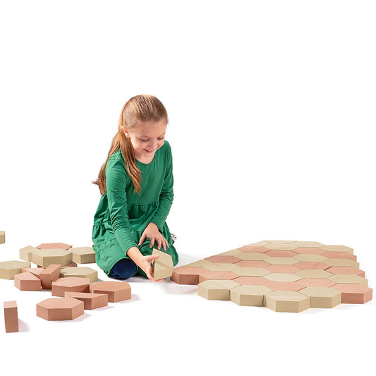 Foam Bricks Building Blocks for Kids, Actual Brick Size- 25 Pack- Playlearn  USA