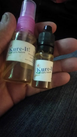 Kure-it Rx1 healing oil original label