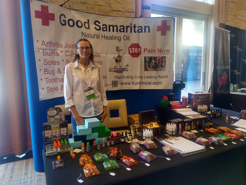 Good Samaritan Oils booth at Healing for the AGES