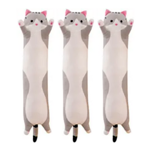 "(3 Pack) Cute Long Cat Plush Toy MR"