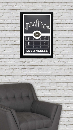 Los Angeles Rams Poster Art - Retro Print 13x19"