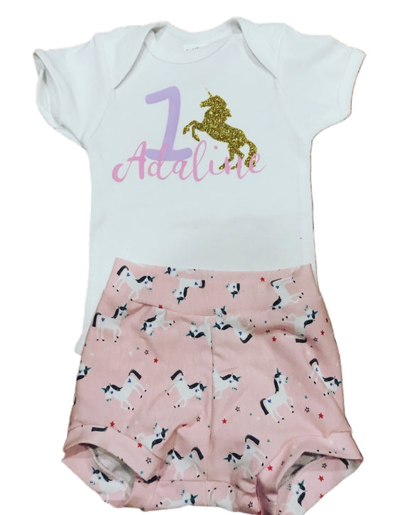 1st birthday unicorn shirt