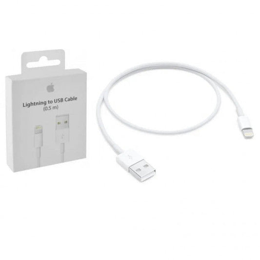 GEEK MONKEY - Câble USB-A 2.1 compatible IPhone Lightning - Charge rapide -  1 mètre - Blanc