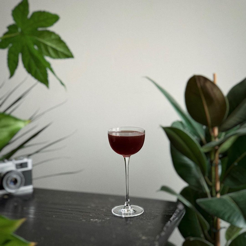 Cocktail par Andres, Unchicoeunbar, à base de vin et du Whisky Français ASSEMBLAGE