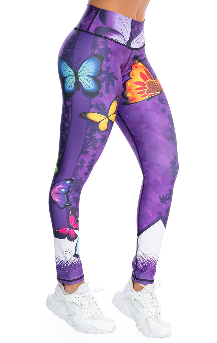 purple yoga leggings