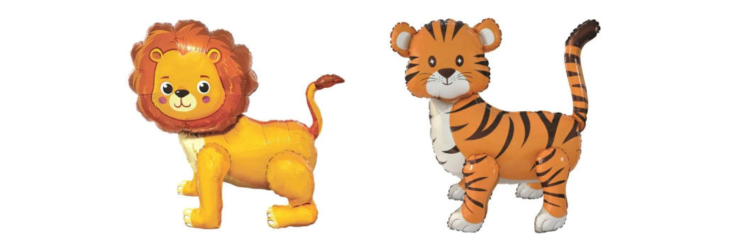 lion and tiger foil balloon