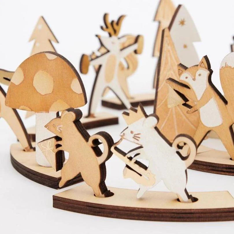 Wooden Marching Band Advent Calendar Meri Meri The PopUp Party Co.