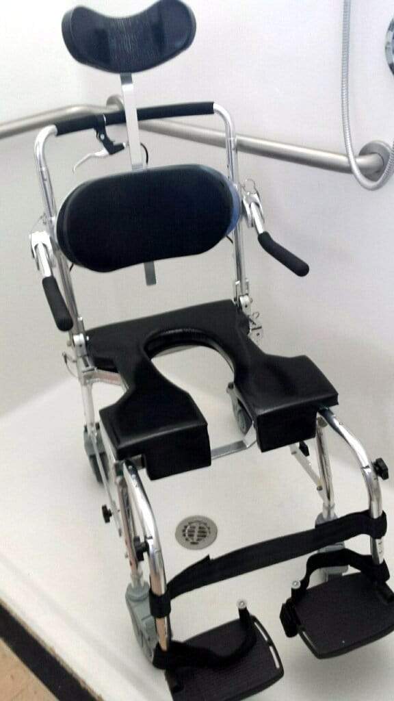 travel commode shower chair