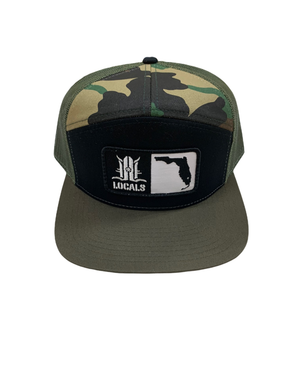 Fin Flats Camo Trucker Hat - Moss | Huk