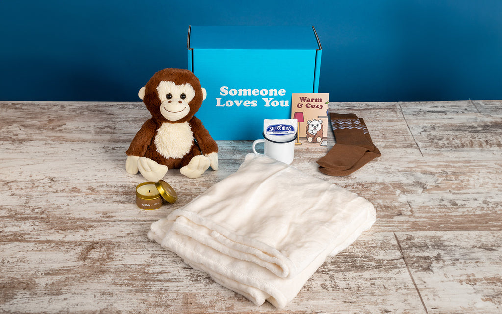 Cozy Bundle with Maria the Monkey and a Someone Loves You box