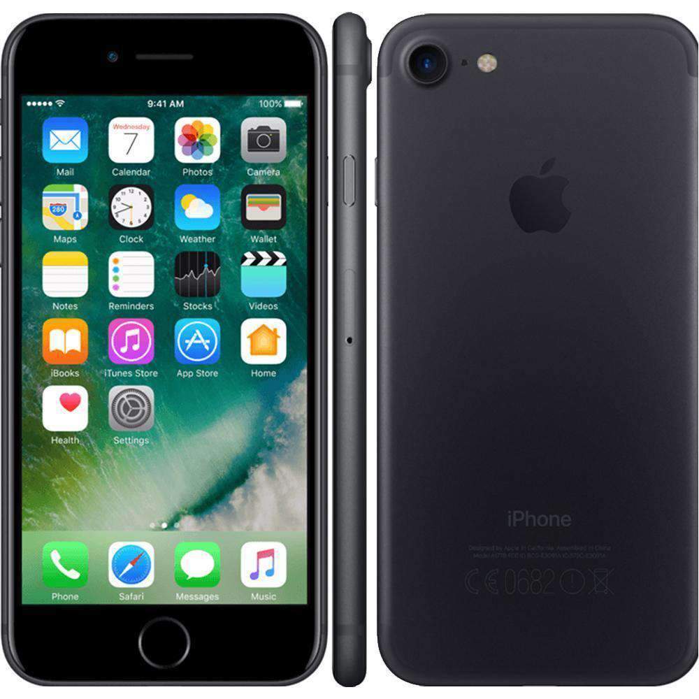 Mis Blanco Chip Apple iPhone 7 256GB Matte Black (V) - Refurbished Sim free – Handtec