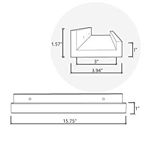 floating shelves white for wall book bathroom bedroom  nursery hanging kids ledge mini corner ikea