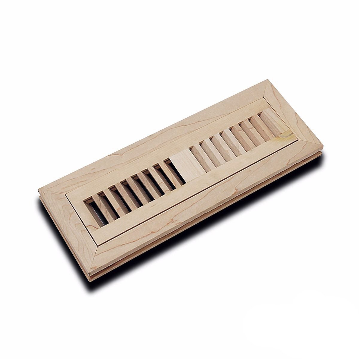 Flush Mount Floor Vent Made From Maple Wood Unfinished Wellandstore