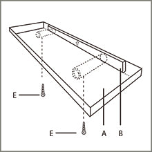 welland industrial floating shelf 12-inch Deep Floating Wall Shelf oak color