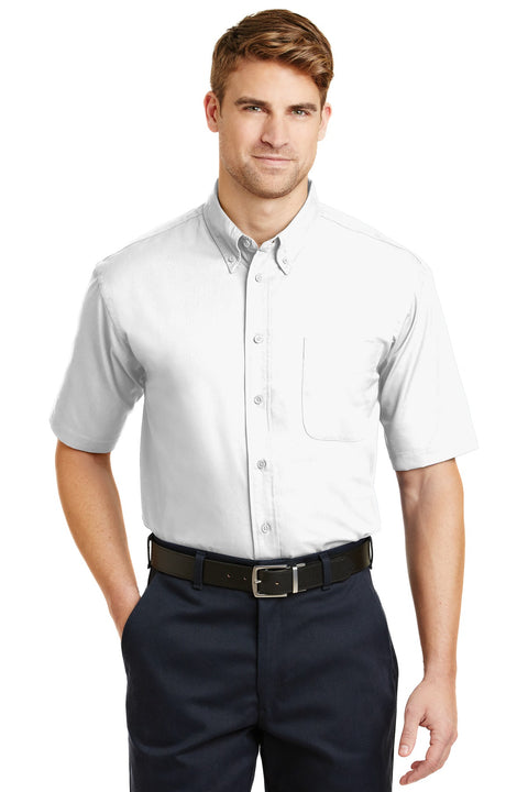 CornerStone® - Short Sleeve SuperPro™ Twill Shirt. SP18 White XS ...