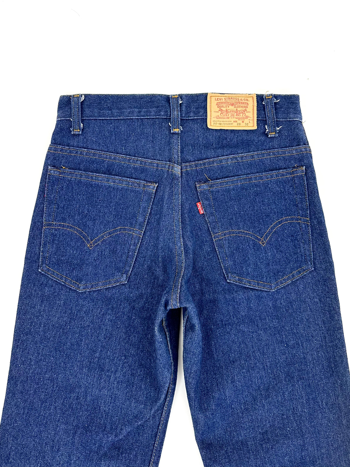 70s Levi's 717 Student Fit Jeans / Size 27 | Mercy Vintage