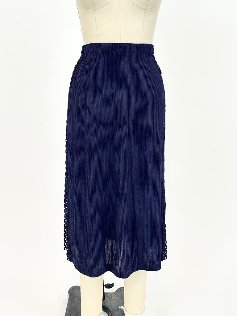 Issey Miyake Fete Plissé Corset Skirt Set | Mercy Vintage