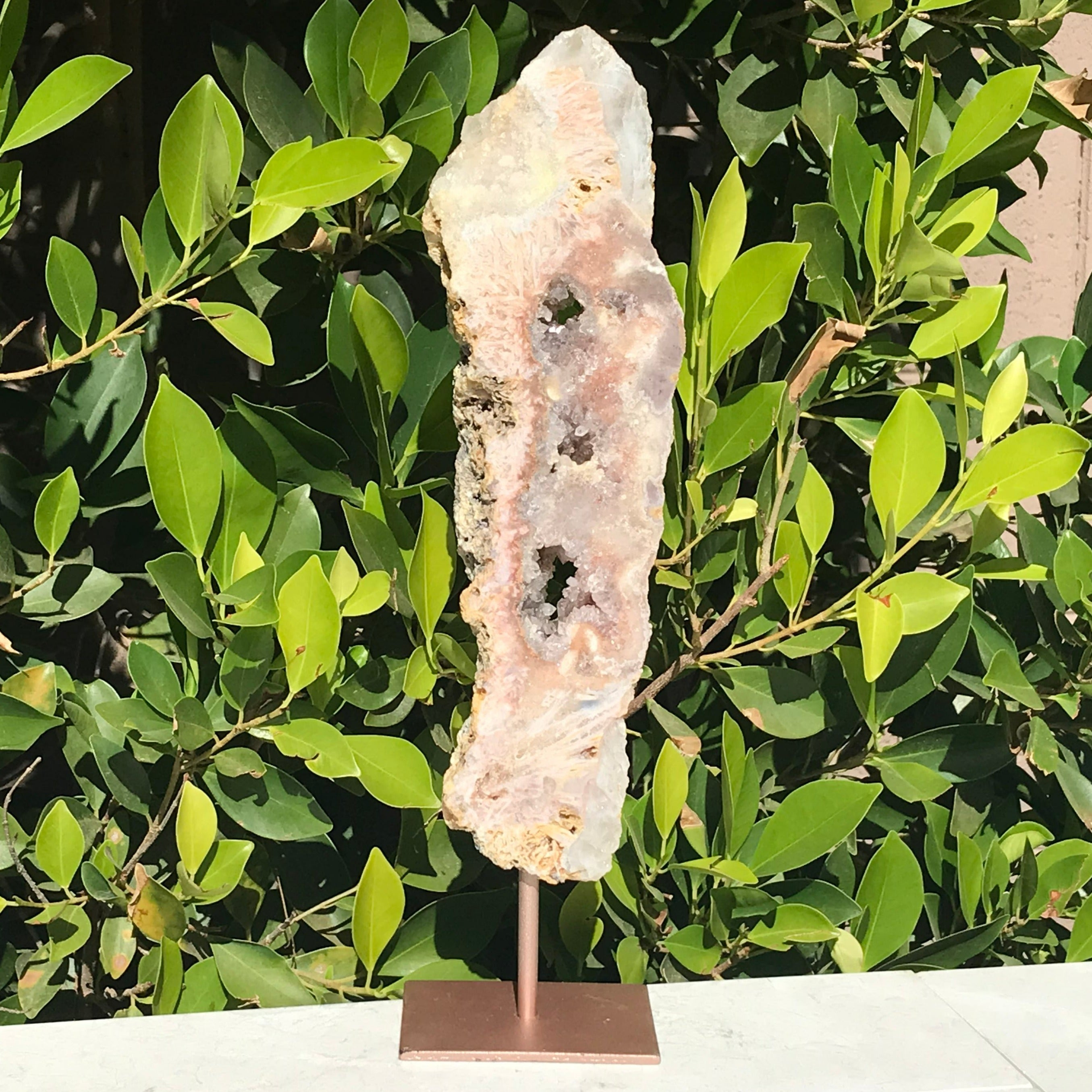 Tall Standing Rose Jasper Slab