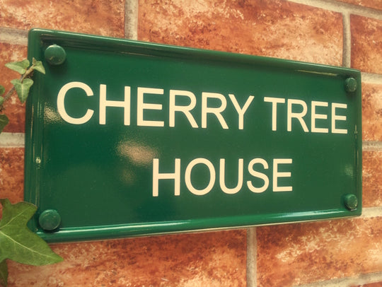 A Typical British House Name Sign - Cherry Tree Cottage