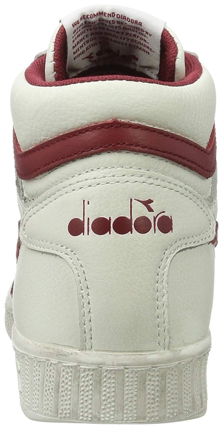 diadora game l high waxed bianche