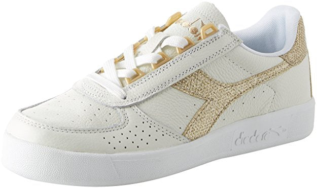 Diadora B.Elite L Wn bianche e glitter oro | Consegna gratis