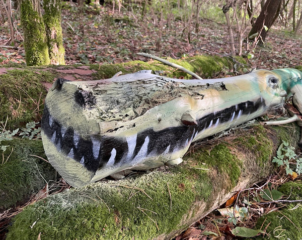 crocodile log art spray paint graffiti 